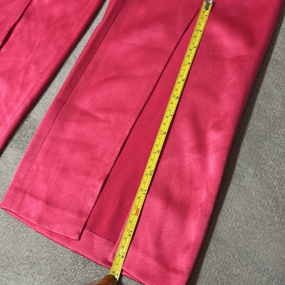 NWT Alice + Olivia Elegant Pink Women's satin Pants - Picture 13 of 13